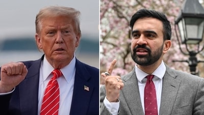 Donald Trump slammed Zohran Mamdani (R) after the latter won the Democratic mayoral primary. Donald Trump slammed Zohran Mamdani (R) after the latter won the Democratic mayoral primary.