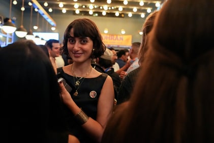 Zohran Mamdani's wife Rama Duwaji attends a watch party for Mamdani's primary election, which includes his bid to become the Democratic candidate for New York City mayor in the upcoming November 2025 election, in New York City, U.S., June 24, 2025 (Reuters)