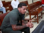 Dominican professional baseball player Wander Franco attends his trial for sexually abusing a minor, in Puerto Plata, Dominican Republic June 26, 2025. REUTERS/Erika Santelices