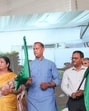 CM Rekha Gupta with cabinet ministers Pankaj Kumar Singh and BJP MP Yogender Chandolia flags off 105 new DEVI buses (Sanjeev Verma/HT PHOTO) CM Rekha Gupta with cabinet ministers Pankaj Kumar Singh and BJP MP Yogender Chandolia flags off 105 new DEVI buses (Sanjeev Verma/HT PHOTO)