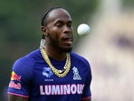 Jofra Archer during a warm-up session in the 2025 Indian Premier League 