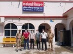 The Greater Noida police have arrested four people after the incident. The Greater Noida police have arrested four people after the incident.
