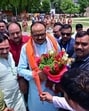 UP deputy chief minister Brajesh Pathak in Prayagraj on Friday. (HT Photo) UP deputy chief minister Brajesh Pathak in Prayagraj on Friday. (HT Photo)