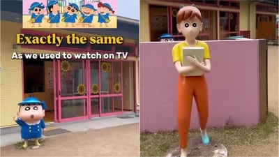 Vlogger Nikhil Tripathi explores Shinchan-inspired school in Japan. (Instagram/@nikhil__kun) Vlogger Nikhil Tripathi explores Shinchan-inspired school in Japan. (Instagram/@nikhil__kun)