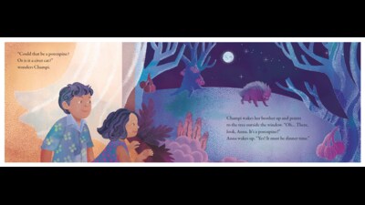 A page from Champi and the Fig Tree (Courtesy Pratham Books) A page from Champi and the Fig Tree (Courtesy Pratham Books)