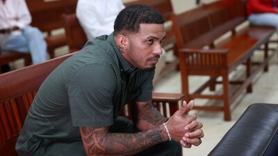 Dominican professional baseball player Wander Franco attends his trial for sexually abusing a minor, in Puerto Plata, Dominican Republic June 26, 2025. REUTERS/Erika Santelices (REUTERS)