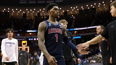 Caleb Love of Arizona is signing with the Portland Trail Blazers (Getty Images via AFP) Caleb Love of Arizona is signing with the Portland Trail Blazers (Getty Images via AFP)