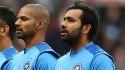 Shikhar Dhawan opened up about the time he used to 'smuggle' a brunette girl into a twin-sharing room with Rohit Sharma. (Getty Images) Shikhar Dhawan opened up about the time he used to 'smuggle' a brunette girl into a twin-sharing room with Rohit Sharma. (Getty Images)