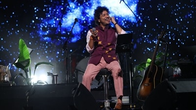 Papon performs on the World Music Day 2025.