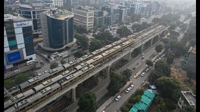 The Gurugram Metro Rail Limited (GMRL) on Friday finalised the general consultant for the metro project that will connect the Millennium City Centre metro station with Cyber Hub in a loop of 29km. (HT PHOTO) The Gurugram Metro Rail Limited (GMRL) on Friday finalised the general consultant for the metro project that will connect the Millennium City Centre metro station with Cyber Hub in a loop of 29km. (HT PHOTO)