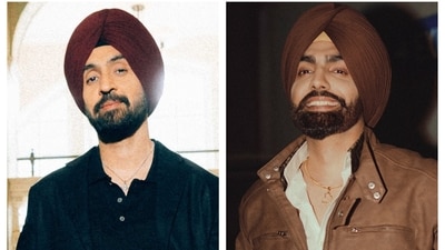 Diljit Dosanjh; (right) Ammy Virk (Photos:   Instagram)