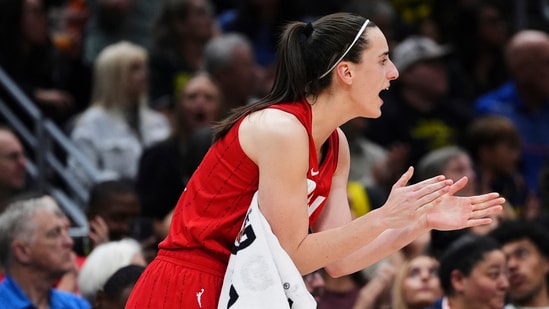 Indiana Fever fell 85-75 to the Sparks, missing Caitlin Clark due to a groin injury. (AP Photo/Lindsey Wasson) (AP)