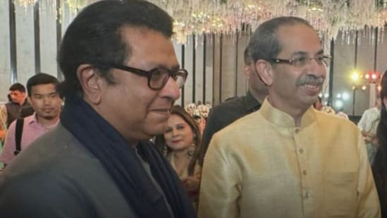 Raj and Uddhav Thackeray have opposed Hindi "imposition" in Maharashtra. (File photo - social media) (X/@SumitBaneMNS)