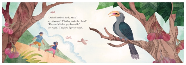 A page from Champi and the Fig Tree (Courtesy Pratham Books) A page from Champi and the Fig Tree (Courtesy Pratham Books)