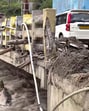 A damaged bridge after heavy rainfall in Kullu. (PTI) A damaged bridge after heavy rainfall in Kullu. (PTI)