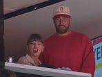 Taylor Swift surprised fans at the Tight End University event in Nashville, performing her hit Love Story with NFL stars Travis Kelce and George Kittle. - Credit: Sam Navarro-Imagn Images(IMAGN IMAGES via Reuters Connect)