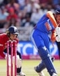 India’s Smriti Mandhana on way to scoring a 62-ball 112 in the first T20I against England at Trent Bridge, Nottingham on Saturday. (AP) India’s Smriti Mandhana on way to scoring a 62-ball 112 in the first T20I against England at Trent Bridge, Nottingham on Saturday. (AP)