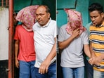 In this combo of three pictures, the accused who were arrested in connection with the alleged 'gang-rape' of a first-year student of a law college in south Kolkata, being produced at a city court, in Kolkata, Friday, June 27, 2025. In this combo of three pictures, the accused who were arrested in connection with the alleged 'gang-rape' of a first-year student of a law college in south Kolkata, being produced at a city court, in Kolkata, Friday, June 27, 2025.