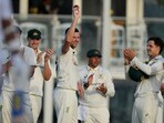 Josh Hazlewood was the chief destroyer with figures of 5-43 as the tourists dominated the day with both ball and bat.