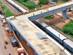 Officials associated with the construction had argued that they had no other option but to build the bridge this way given the paucity of land and presence of a metro rail station nearby. Officials associated with the construction had argued that they had no other option but to build the bridge this way given the paucity of land and presence of a metro rail station nearby.