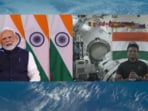 During the exchange, PM Modi told Shukla: "Your historic journey will further strengthen students' resolve to explore space." During the exchange, PM Modi told Shukla: "Your historic journey will further strengthen students' resolve to explore space."