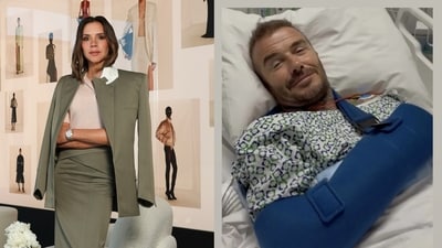 Victoria Beckham shared David Beckham's photo after his surgery Victoria Beckham shared David Beckham's photo after his surgery