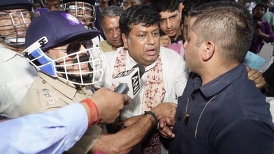 Sukanta Majumdar was detained while protesting against Kolkata gangrape. Sukanta Majumdar was detained while protesting against Kolkata gangrape.