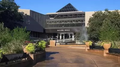 A massive fire broke out at Fort Worth's Hulen mall on Friday (X) A massive fire broke out at Fort Worth's Hulen mall on Friday (X)