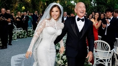 Jeff Bezos got married to Lauren Sanchez in Venice. The 55-year-old Emmy-winning journalist's net worth is said to be around $30 million in 2025, according to Celebrity Net Worth. (AFP, Instagram/@laurensanchezbezos) Jeff Bezos got married to Lauren Sanchez in Venice. The 55-year-old Emmy-winning journalist's net worth is said to be around $30 million in 2025, according to Celebrity Net Worth. (AFP, Instagram/@laurensanchezbezos)