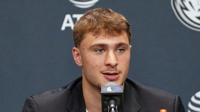 The 2025 NBA Draft in Brooklyn saw the Dallas Mavericks select Cooper Flagg as No. 1 and the San Antonio Spurs pick Dylan Harper at No. 2 among other highlights. (AP Photo/Tony Gutierrez) (AP) The 2025 NBA Draft in Brooklyn saw the Dallas Mavericks select Cooper Flagg as No. 1 and the San Antonio Spurs pick Dylan Harper at No. 2 among other highlights. (AP Photo/Tony Gutierrez) (AP)