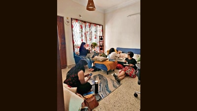 Chaudhury's home is ‘open’ five days a week, from 12.30 pm to 4.30 pm. Chaudhury's home is ‘open’ five days a week, from 12.30 pm to 4.30 pm.