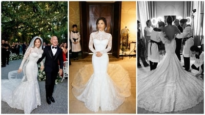 Jeff Bezos and Lauren Sanchez's wedding was a star-studded affair. Here's what the bride wore to her Italian nuptials. (Instagram/ Lauren Sanchez) Jeff Bezos and Lauren Sanchez's wedding was a star-studded affair. Here's what the bride wore to her Italian nuptials. (Instagram/ Lauren Sanchez)