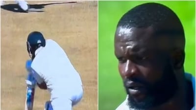 Zimbabwe players weren't impressed with Lhuan-dre Pretorius not walking after edging the delivery (X) Zimbabwe players weren't impressed with Lhuan-dre Pretorius not walking after edging the delivery (X)