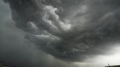Monsoon clouds over New Delhi on Saturday. (AP) Monsoon clouds over New Delhi on Saturday. (AP)