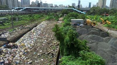 Mumbai, India - June 28, 2025: An exclusive maintenance depot for Vande Bharat trains will be set up between Ram Mandir and Jogeshwari stations on the east side.in Mumbai, India, on Saturday, June 28, 2025. (Photo by Satish Bate/ Hindustan Times) (Hindustan Times) Mumbai, India - June 28, 2025: An exclusive maintenance depot for Vande Bharat trains will be set up between Ram Mandir and Jogeshwari stations on the east side.in Mumbai, India, on Saturday, June 28, 2025. (Photo by Satish Bate/ Hindustan Times) (Hindustan Times)