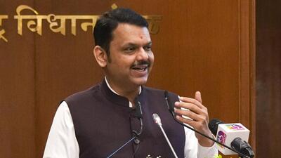 Mumbai: Maharashtra Chief Minister Devendra Fadnavis speaks during the two-day National Conference of Estimates Committees of Parliament and State/UT Legislative Bodies, at Vidhan Bhavan, in Mumbai, Monday, June 23, 2025. (PTI Photo/Shashank Parade)(PTI06_23_2025_000115A) (PTI) Mumbai: Maharashtra Chief Minister Devendra Fadnavis speaks during the two-day National Conference of Estimates Committees of Parliament and State/UT Legislative Bodies, at Vidhan Bhavan, in Mumbai, Monday, June 23, 2025. (PTI Photo/Shashank Parade)(PTI06_23_2025_000115A) (PTI)