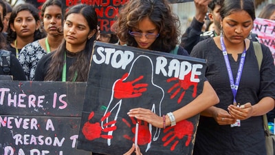 Students stage a protest against the alleged rape and murder of a Kolkata based trainee doctor. (Representative photo/PTI) Students stage a protest against the alleged rape and murder of a Kolkata based trainee doctor. (Representative photo/PTI)
