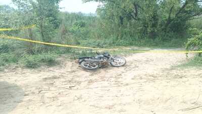 The encounter site in Hoshiarpur’s Barian Kalan village. (HT Photo) The encounter site in Hoshiarpur’s Barian Kalan village. (HT Photo)