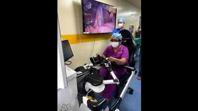 The surgery was performed free of cost on a 35-year-old woman from Pune who was suffering from abdominal pain due to gallstones, the officials said.  (HT)