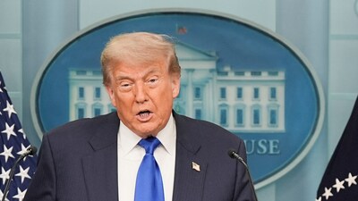 U.S. President Donald Trump speaks at the White House after a Supreme Court ruling curbing judges' power in a case tied to birthright citizenship. (REUTERS)