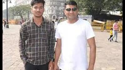 Yashpal Singh Nagar (R) with his son Shekhar Nagar. (HT File) Yashpal Singh Nagar (R) with his son Shekhar Nagar. (HT File)