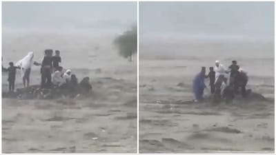 The victims, all part of a tourist group, were swept away after getting caught in the fast-rising waters triggered by heavy rainfall upstream. (X) The victims, all part of a tourist group, were swept away after getting caught in the fast-rising waters triggered by heavy rainfall upstream. (X)