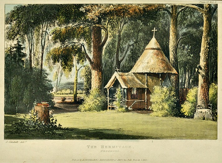 John Gendall’s depiction of a hermitage at the British royal family’s Frogmore Estate in Windsor. (Getty)