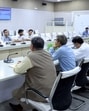 Chief minister Yogi Adityanath during the review meeting of the department of geology and mining. (Sourced)