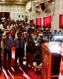 Jammu and Kashmir lieutenant governor Manoj Sinha addresses the family members of Kashmiri civilians who were killed by Pakistan-backed terrorists, on Sunday. (ANI) Jammu and Kashmir lieutenant governor Manoj Sinha addresses the family members of Kashmiri civilians who were killed by Pakistan-backed terrorists, on Sunday. (ANI)