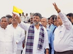 Karnataka Deputy Chief Minister D K Shivakumar with officials last Saturday. (Representative image) Karnataka Deputy Chief Minister D K Shivakumar with officials last Saturday. (Representative image)