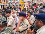 Police officials visit the site after a stampede near Shree Gundicha Temple, in Puri, Odisha, Sunday, June 29, 2025. At least three people were killed and 50 others suffered injuries in the incident. Police officials visit the site after a stampede near Shree Gundicha Temple, in Puri, Odisha, Sunday, June 29, 2025. At least three people were killed and 50 others suffered injuries in the incident.