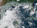 This satellite image provided by the National Oceanic and Atmospheric Administration (NOAA) shows Tropical Storm Barry This satellite image provided by the National Oceanic and Atmospheric Administration (NOAA) shows Tropical Storm Barry