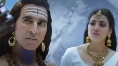 Akshay Kumar and Kajal Aggarwal as Lord Shiva and Goddess Parvati in Kannappa. Akshay Kumar and Kajal Aggarwal as Lord Shiva and Goddess Parvati in Kannappa.