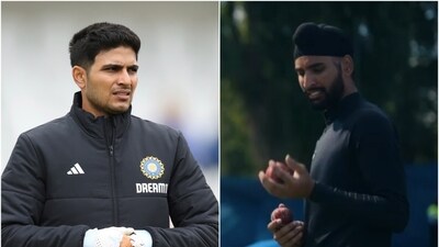 Shubman Gill (L) texted Harpreet Brar to train with the Indian Test team (PTI/BCCI) Shubman Gill (L) texted Harpreet Brar to train with the Indian Test team (PTI/BCCI)